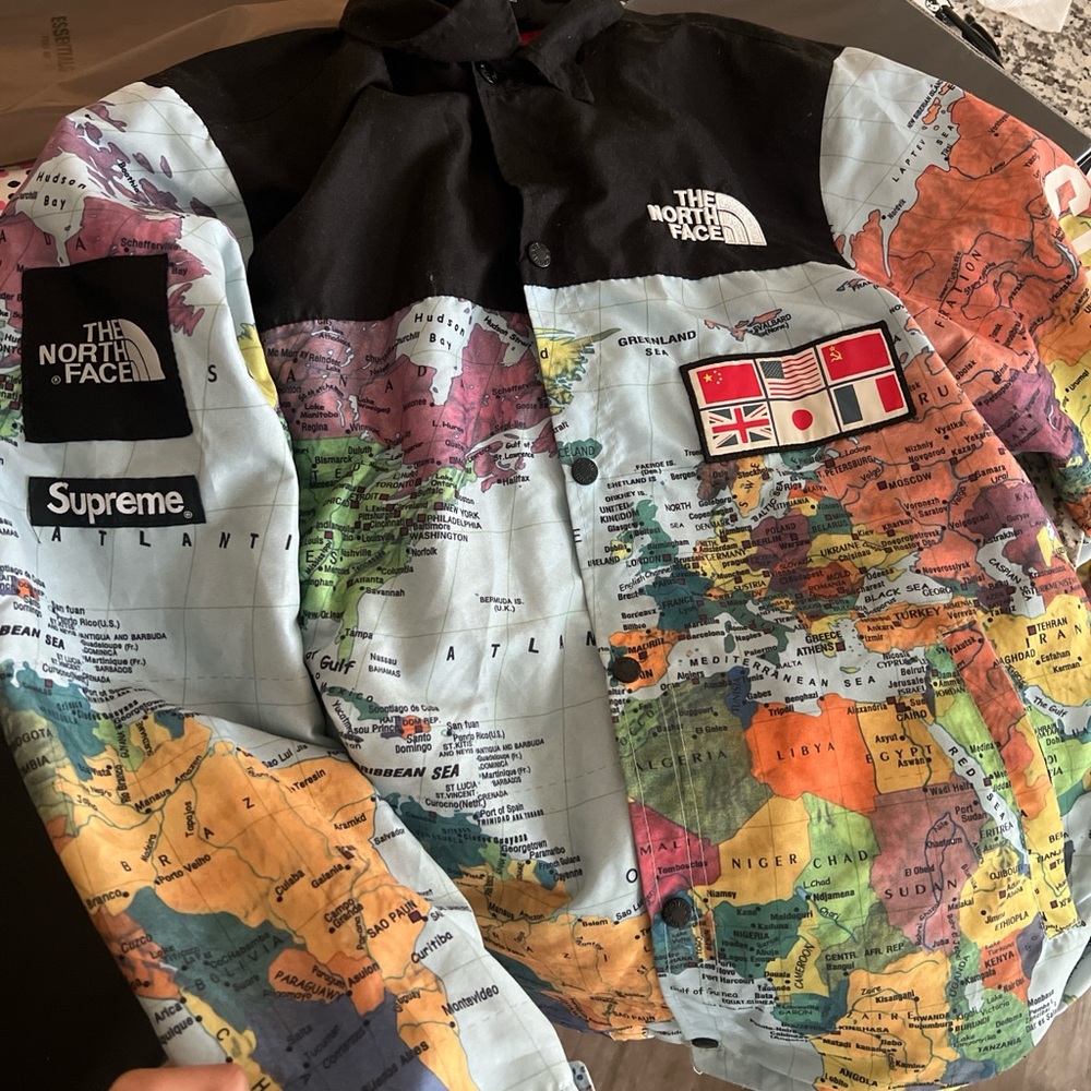 Supreme Multicolor Map Print Jacket - image 2